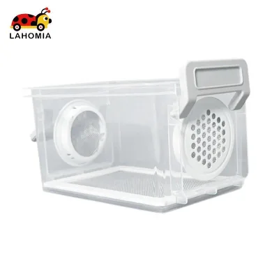 Hộp đựng thức ăn cricket trong suốt Môi trường nuôi Terrarium di động có thông gió cho thức ăn bò sát
