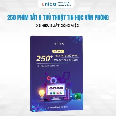 Sách Sổ tay 250 Phím Tắt & Thủ Thuật tin học văn phòng