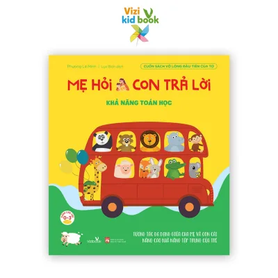 Sách thiếu nhi - Mẹ Hỏi Con Trả Lời - Khả Năng Toán Học - Sách tương tác - Dành cho trẻ từ 2-4 tuổi