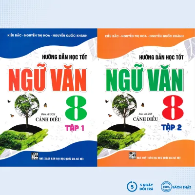 Sách - Combo Hướng Dẫn Học Tốt Ngữ Văn 8 - Tập 1 + 2 (Bám Sát SGK Cánh Diều) (Bộ 2 Cuốn) - HA - Newshop