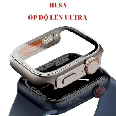 Ốp độ lên Ultra cho AW 11/10/9/8/7/6/5/4/3/2/1 45mm 44mm 41mm 40mm 42mm 38mm HUSA