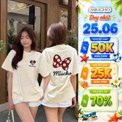 Áo thun nữ form boxy kitty đáng yêu Miucho 3482