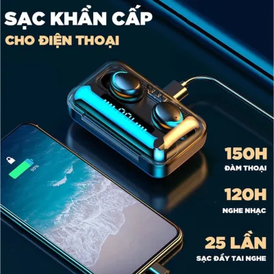 Tai nghe gaming không dây F9 Pro Bluetooth, phiên bản cảm ứng với âm thanh sống động, tương thích với mọi thiết bị hỗ trợ Bluetooth