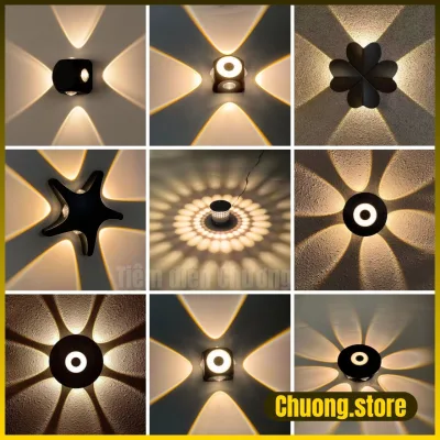 Ip65 Waterproof Led Wall Light with Flower Shape for Interior and Exterior Decoration High Quality Aluminum Shell
