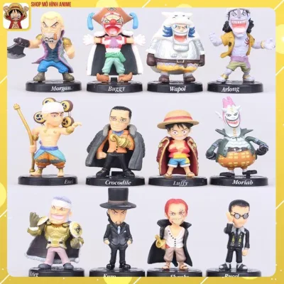 Bộ 12 Mô Hình Nhân Vật One Piece Đảo Hải Tặc, Mô Hình Cao 8cm, Decor Trang Trí, Bộ Sưu Tập Nhân Vật