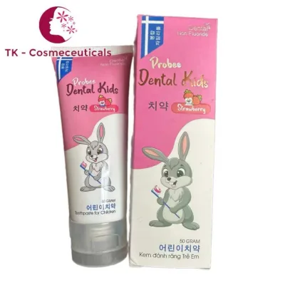 Kem Đánh Răng Trẻ Em Vị Dâu Probee Dental Kids Giúp Làm Sạch, Thơm Miệng, Ngừa Sâu Răng - 50g