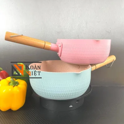 M1 QUÁNH NẤU CHÁO, NỒI NẤU BỘT cho bé, NẤU MÌ, CHẢO CHIÊN XÀO, VÂN DÁ CHỐNG DÍNH, SỬ DỤNG ĐƯỢC BẾP TỪ I Kiểu dáng HÀN QUỐC, dung tích 1,8 lit. . Đồ gia dụng Nhà Bếp Dụng cụ pha chế Nguyên liệu Thực Phẩm