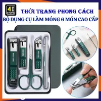 Box of 6 Multi-Purpose Nail Clippers with Trimming Scissors, File, and Earwax Remover for Professional Home Use - Personal Nail Care Tools / Nail Cutter and File Set
