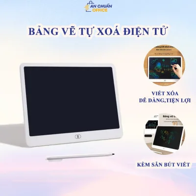 Bảng vẽ tự xóa điện tử, bảng viết vẽ thông minh 13-16 inch màn hình LCD đa sắc đồ họa đẹp kèm bút vẽ