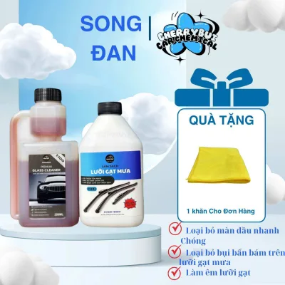 Combo: Windshield Wiper Blade Cleaning + Ultra Shine Premium Glass Cleaner