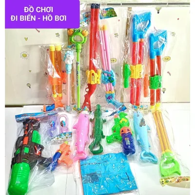 BÌNH TÂN SHOP 👑 Đồ chơi trẻ em - Súng nước / Thục nước 1 nòng , 2 nòng , 4 nòng , kính bơi , phao tay , súng nước cho bé