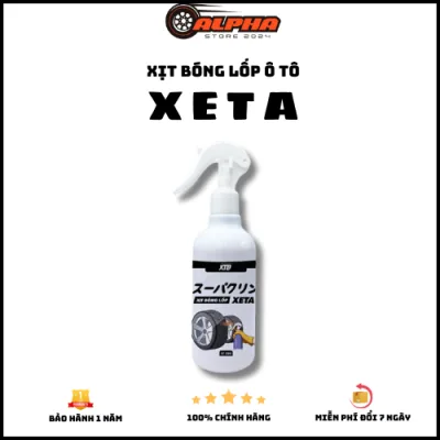 Xịt bóng lốp ô tô Xeta dung tích 300ml công nghệ Nhật Bản phiên bản mới 2023 dưỡng đen bóng và bảo dưỡng bề mặt lốp xe