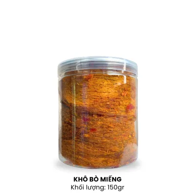Thịt Sấy Khô Loại Miếng Mềm Hương vị đậm đà thơm ngon Đồ ăn vặt yêu thích