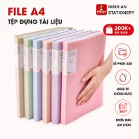 File lá A4 đựng tài liệu nhiều ngăn, Tệp đựng tài liệu 30 lá 60 lá 80 lá chất liệu PP cao cấp