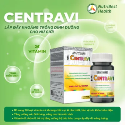 Nmi Centravi Health Protection Food Supplement 60 Tablets for Women Provides Vitamins and Minerals.