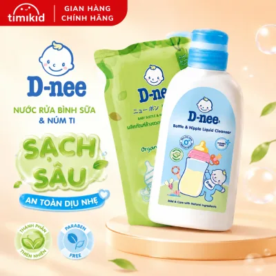NƯỚC RỬA BÌNH SỮA DNEE - KHỬ KHUẨN 99.9%, KHÔNG CHẤT ĐỘC HẠI - TEM PHỤ ĐẦY ĐỦ