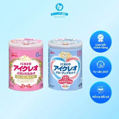 Sữa Glico Icreo số 0 và số 1 nội địa Nhật Bản mẫu mới 820g | Minizon Kids