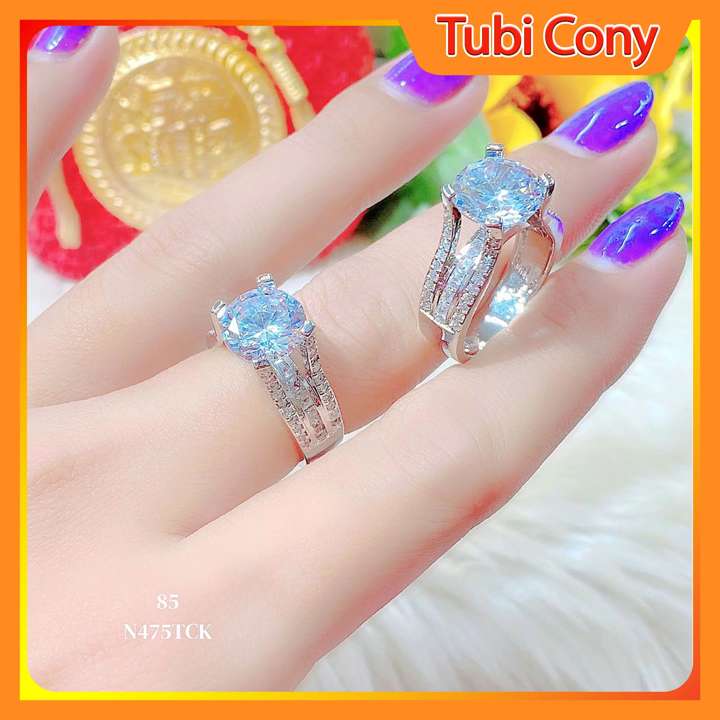 [ N475 ] Nhẫn Nữ  Mạ Bạc 925  Mẫu 085.033.0205 -  Mang đi chơi, đi tiệc rất đẹp -  Tubi Cony - trang sức nữ, nhẫn nữ đẹp