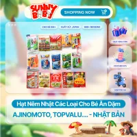 Hạt nêm Nhật các loại cho bé ăn dặm Ajinomoto, Topvalu....