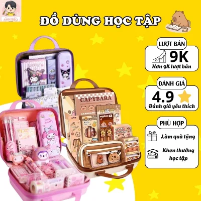 Set Quà Tặng Đồ Dùng Học Tập Cho Bé – Văn Phòng Phẩm Cute, Hộp Bút Dễ Thương Tặng Sinh Nhật