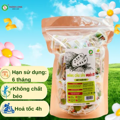 Dried Custard Jam with Salt and Chili Thanh Long Delicious Genuine Snacks Zip Bag 200G/500G