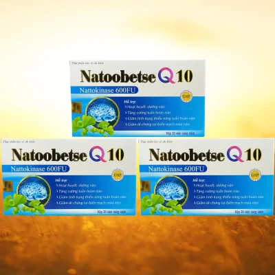 Combo of 3 Boxes of Natoobetse Q10 Blue - Rostex - Vinaphar - Purifying Vitamins - Multivitamins