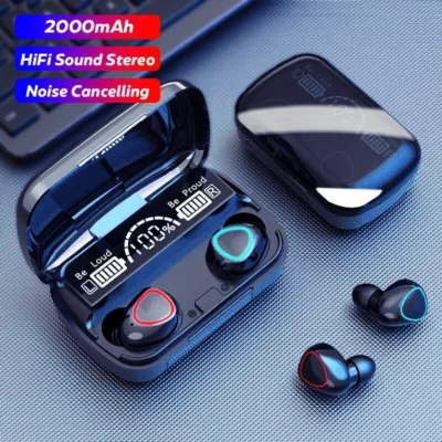 Tai nghe Bluetooth Không Dây M10 pro chip 5.1 kiêm sạc dự phòng. Tai nghe không dây hỗ trợ mọi dòng máy. Tai nghe nhét tai không dây trả lời cuộc gọi âm thanh sống động