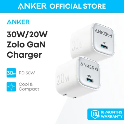 Anker zolo Bộ sạc 20W/30W GaN usb-C PIQ 3.0 sạc nhanh điều khiển nhiệt độ kích thước nhỏ A2698/A2699
