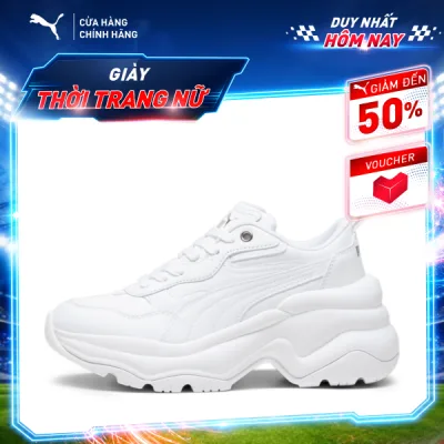 Giày Thời Trang PUMA Nữ Cilia Wedge White-Silver Màu Trắng