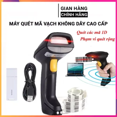 Máy bắn mã vạch, quét mã vạch không dây cầm tay cao cấp Đầu đọc mã vạch Nhanh Nhậy Chính xác, quét mã vạch kết nối Bluetooth/ USB/ 1D-2D dùng trên Điện thoại, Máy tính