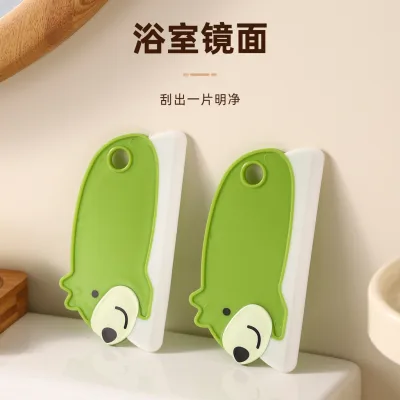Hoạt Hình Hoạt Hình Khăn Lau Mặt Bàn Bàn Chải Vệ Sinh Phòng Tắm Gương Vệ Sinh Mini Nhỏ Cạp Hộ Gia Đình Vệ Sinh Kính Vệ Sinh Dụng Cụ Tiện Dụng
