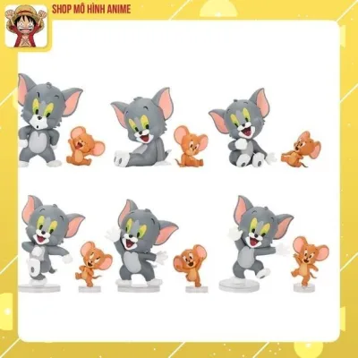 Bộ 6 Cặp Mô Hình Tom & Jerry Đáng Yêu Dễ Thương, Mô Hình Decor Trang Trí, Bộ Sưu Tập Nhân Vật