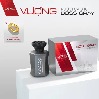 Gocado Premium Car Perfume - Boss Gray Fresh and Pleasant Fragrance Deodorant, Anti-Sickness Capacity 160ml Car