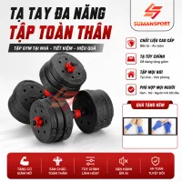 Bộ tạ tập gym đa năng Loại 1 cao cấp lắp ghép tạ 10kg - 20kg -30kg -40kg tập vai - tay - ngực