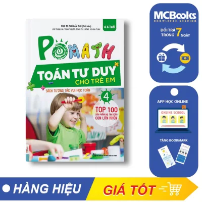 Sách - Pomath 4 – Toán Tư Duy Cho Trẻ Em Từ 4 – 6 Tuổi - McBooks