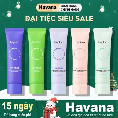 Kem Chống Nắng BEPLAIN SUNMUSE Nâng Tone Vật Lý Lai Hoá Học, Hiệu chỉnh da SPF 50+ PA++++ 50ml