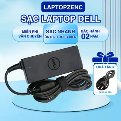 Sạc Laptop Dell Chân Kim To/Chân Kim Nhỏ 19.5V- 4.62A 90W / 19.5V- 3.34A 65W, Sạc Dell Inspirion,Vostro, XPS, Latitude