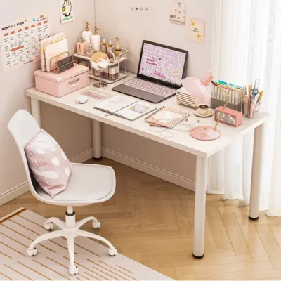 Bàn làm việc, bàn gaming thiết kế hiện đại decor trang trí nhà, bàn chân trụ tròn phong cách hiện đại chính hãng