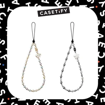 Dây đeo điện thoại ngọc trai CASETiFY Charm - Dây đeo điện thoại phổ thông Dây đeo cổ có thể chuyển đổi Vỏ điện thoại Airpods Pro Charm Điện thoại di động Dây treo cổ