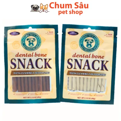 Xương gặm cho chó Dental Bone Snack - sạch răng, thơm miệng, bổ sung canxi gói 60g