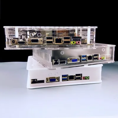 Khung máy tính ITX Khung máy tính Khung máy nhỏ điều khiển công nghiệp acrylic trong suốt Khung máy tính tất cả trong một có giá trị cao Khung máy tính tùy chỉnh Khung máy tính ITX Khung máy tính điều khiển công nghiệp acrylic trong suốt Khung máy nhỏ có