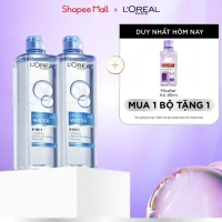 Bộ 2 nước tẩy trang đa năng 3in1 tươi mát L'Oreal Paris (xanh dương nhạt) 400ml