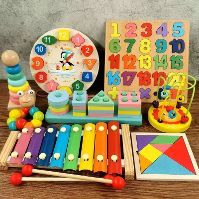 Đồ chơi gỗ thông minh Montessori cho bé, đồ chơi mầm non giúp bé phát triển trí tuệ và cảm thụ âm nhạc-đồ chơi giáo dục cho bé