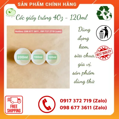 2000 set disposable white paper cups 4Oz - 120ml and plastic lids for sampling, ice-cream, yogurt.