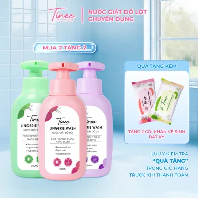 Nước Giặt Đồ Lót Chuyên Dụng Tinee 280ml Nano Bạc Hạn Chế Nấm Khuẩn, dịu nhẹ cho da