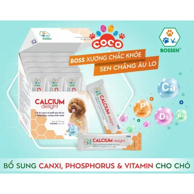 Canxi cho chó dạng nước - Calcium Delight for dog bổ sung canxi và khoáng cho chó