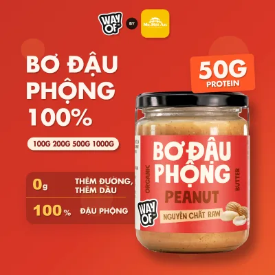 Wayof Pure Peanut Butter Diet, No Sugar Eat Clean Peanut Butter Raw