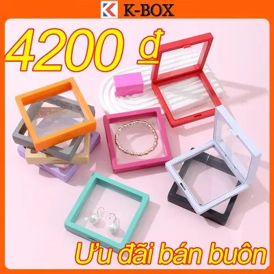 combo 10🔥 Hộp đựng trang sức màng PE trong suốt - hộp trang sức mini trưng bày nữ trang EANNE