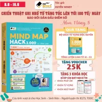 Sách - MIND MAP Hack 3000 Từ Vựng Tiếng Anh, Học Từ Vựng Qua Sơ Đồ Tư Duy - TẶNG KHOÁ HỌC HITBOOKS