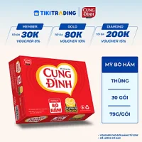 Thùng 30 Gói Mì Khoai Tây Cung Đình Hương Vị Bò Hầm